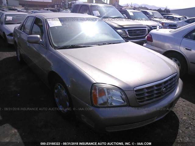 1G6KE57Y71U289068 - 2001 CADILLAC DEVILLE DHS GOLD photo 1