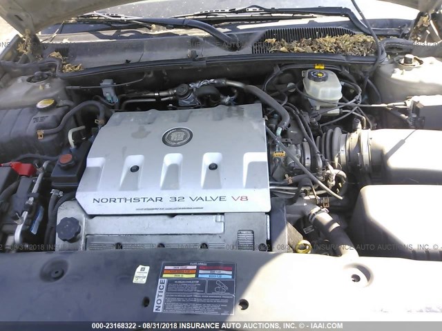 1G6KE57Y71U289068 - 2001 CADILLAC DEVILLE DHS GOLD photo 10