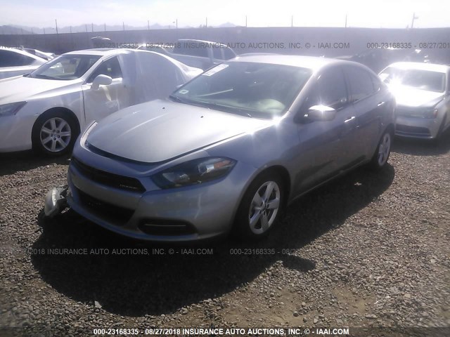 1C3CDFBB1GD540354 - 2016 DODGE DART SXT GRAY photo 2