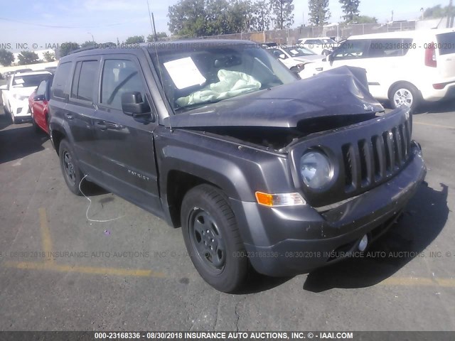 1C4NJPBB6FD139058 - 2015 JEEP PATRIOT SPORT GRAY photo 1