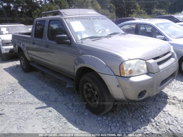 1N6ED29Y34C437409 - 2004 NISSAN FRONTIER CREW CAB XE V6 GRAY photo 1