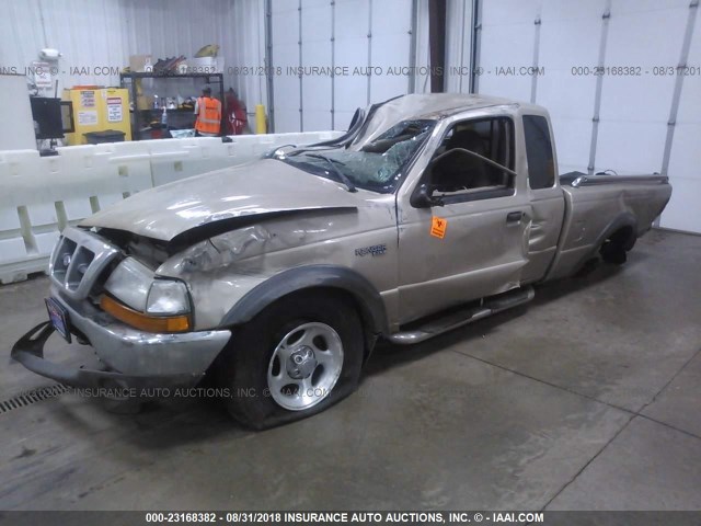 1FTZR15XXYPB79157 - 2000 FORD RANGER SUPER CAB TAN photo 2