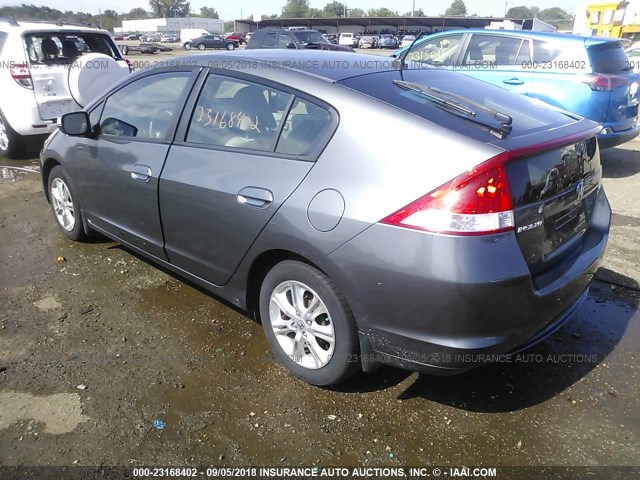 JHMZE2H75AS027740 - 2010 HONDA INSIGHT EX GRAY photo 3