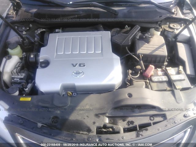 4T1BK3EK6AU107445 - 2010 TOYOTA CAMRY SE/LE/XLE GRAY photo 10