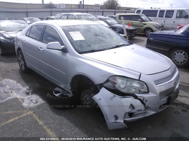 1G1ZC5EU9CF275741 - 2012 CHEVROLET MALIBU 1LT SILVER photo 1