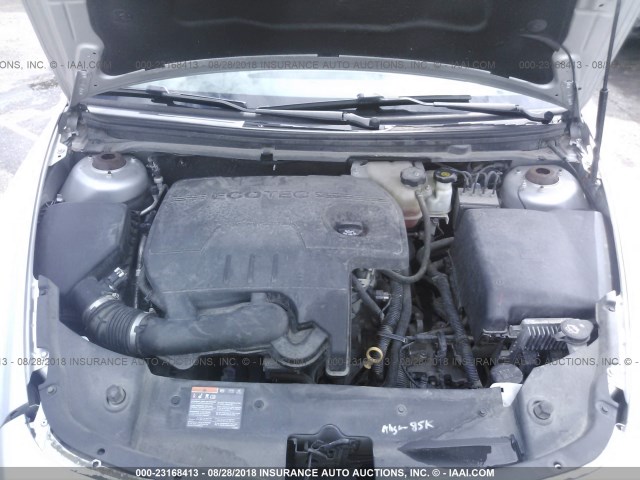 1G1ZC5EU9CF275741 - 2012 CHEVROLET MALIBU 1LT SILVER photo 10