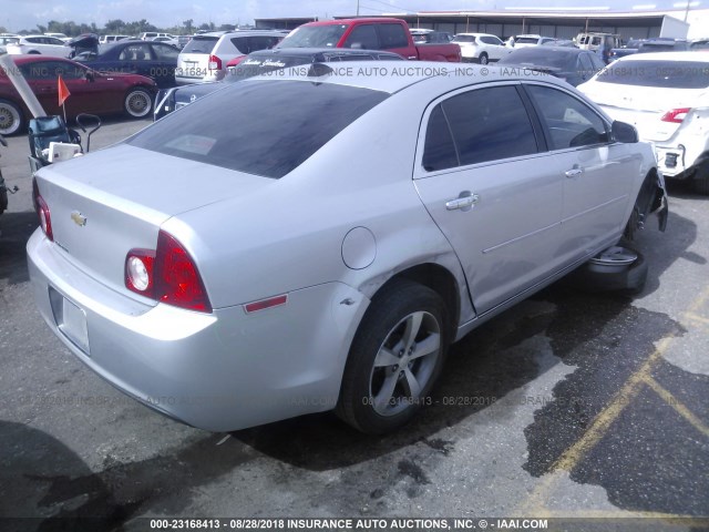 1G1ZC5EU9CF275741 - 2012 CHEVROLET MALIBU 1LT SILVER photo 4