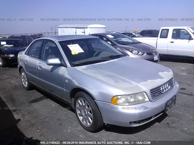 WAUDC68D7YA082234 - 2000 AUDI A4 1.8T QUATTRO SILVER photo 1