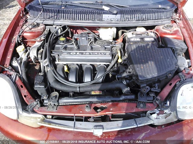 1B3ES46C0YD600094 - 2000 DODGE NEON ES ORANGE photo 10