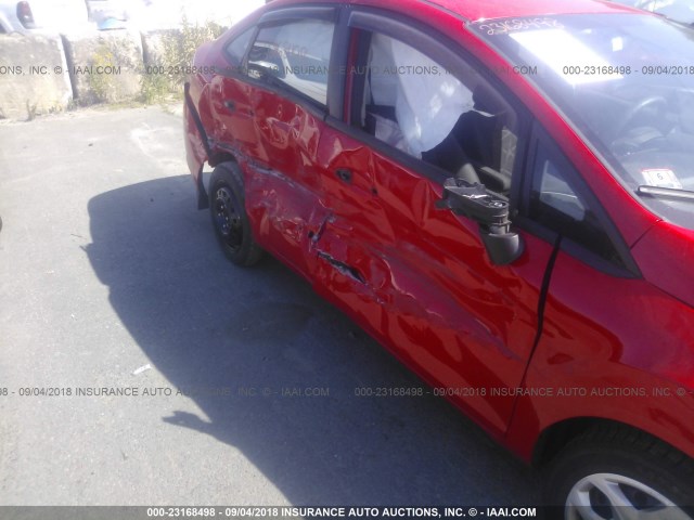 3FADP4BJXCM180167 - 2012 FORD FIESTA SE RED photo 6