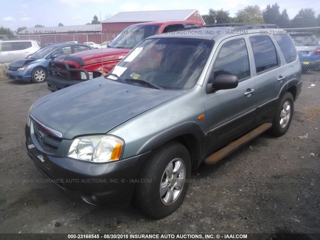 4F2CZ94184KM07388 - 2004 MAZDA TRIBUTE LX GREEN photo 2