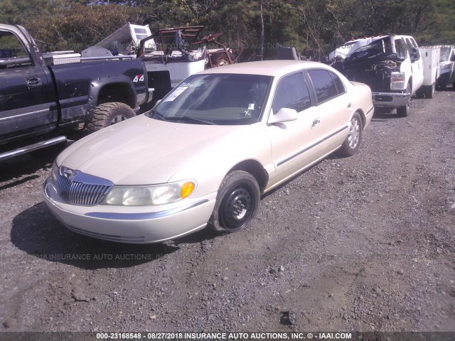 1LNHM97V8YY795031 - 2000 LINCOLN CONTINENTAL  棕色 照片 2