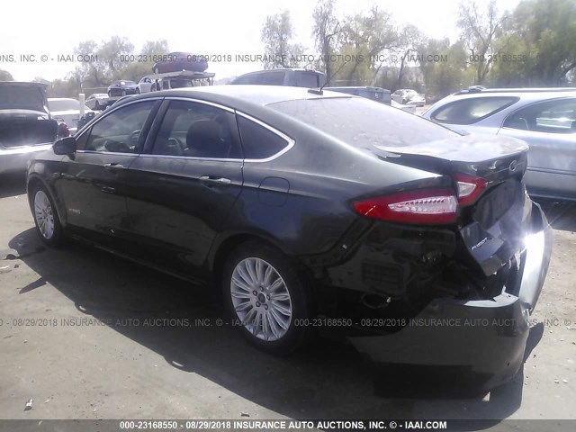 3FA6P0LUXGR134180 - 2016 FORD FUSION SE HYBRID GRAY photo 3