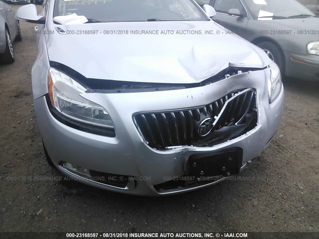 2G4GR5EK2C9153870 - 2012 BUICK REGAL 银色 照片 6