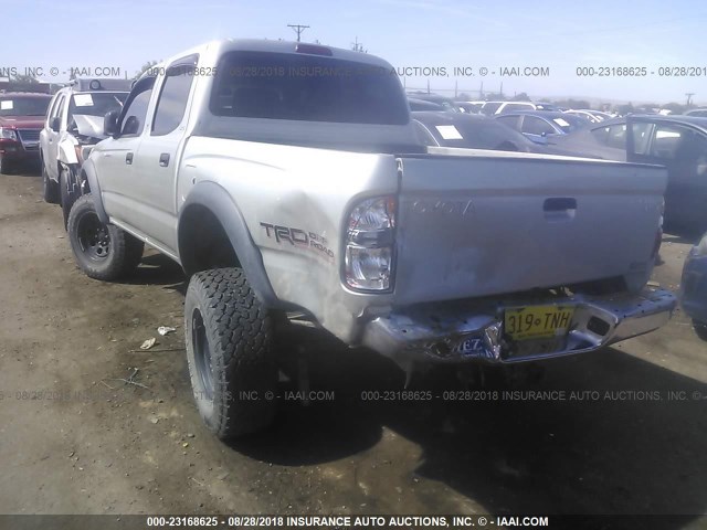 5TEHN72N32Z074151 - 2002 TOYOTA TACOMA DOUBLE CAB SILVER photo 6