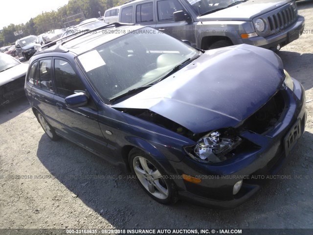 JM1BJ245721621272 - 2002 MAZDA PROTEGE PR5 BLUE photo 1