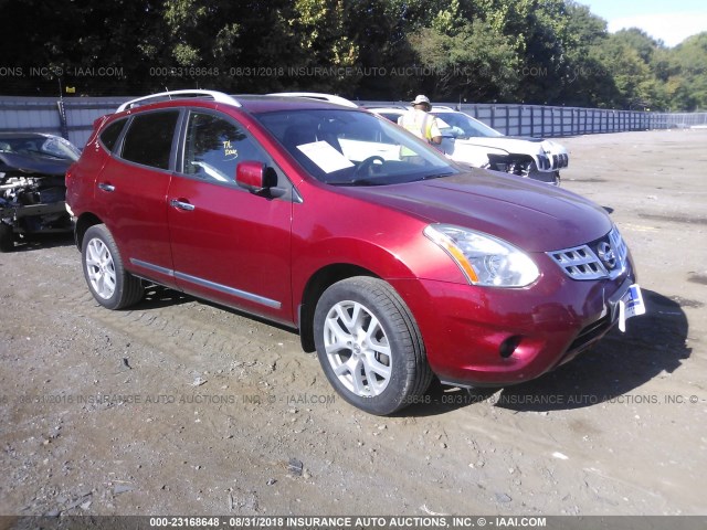 JN8AS5MVXBW306144 - 2011 NISSAN ROGUE S/SV/KROM RED photo 1