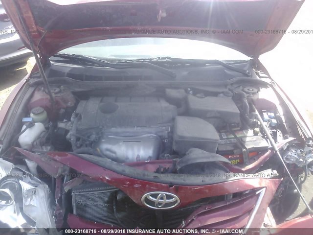 4T4BF3EK9BR129757 - 2011 TOYOTA CAMRY SE/LE/XLE 红色 照片 10