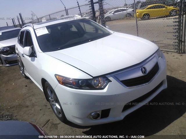 JH4CW2H61CC000980 - 2012 ACURA TSX TECH WHITE photo 1