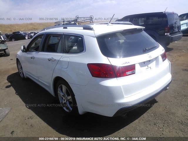 JH4CW2H61CC000980 - 2012 ACURA TSX TECH WHITE photo 3