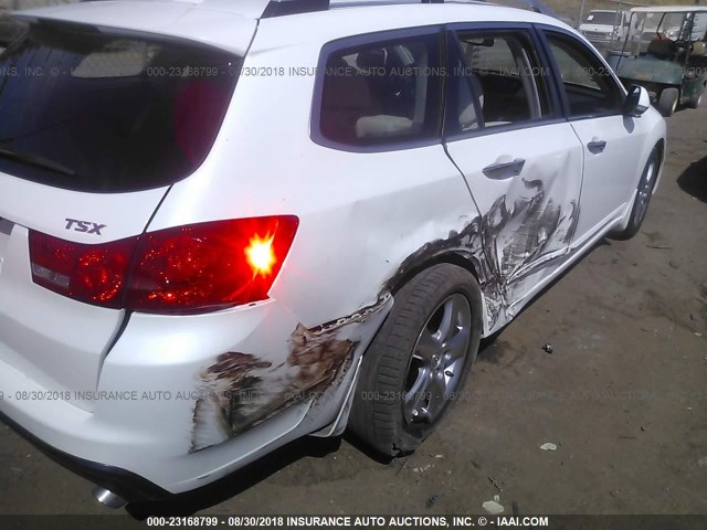 JH4CW2H61CC000980 - 2012 ACURA TSX TECH WHITE photo 6