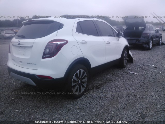 KL4CJBSB5HB042534 - 2017 BUICK ENCORE PREFERRED II WHITE photo 4