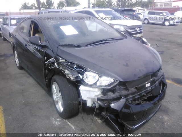 KMHDH4AE6DU584037 - 2013 HYUNDAI ELANTRA GLS/LIMITED BLACK photo 1