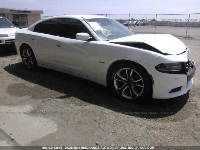 2C3CDXCT4GH104601 - 2016 DODGE CHARGER R/T WHITE photo 1