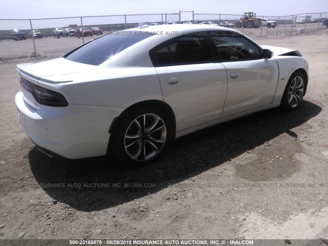 2C3CDXCT4GH104601 - 2016 DODGE CHARGER R/T WHITE photo 4