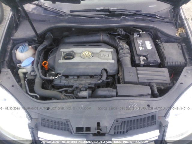 3VWRA71K99M041442 - 2009 VOLKSWAGEN JETTA WOLFSBURG 黑色 照片 10