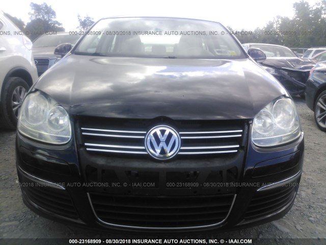 3VWRA71K99M041442 - 2009 VOLKSWAGEN JETTA WOLFSBURG 黑色 照片 6
