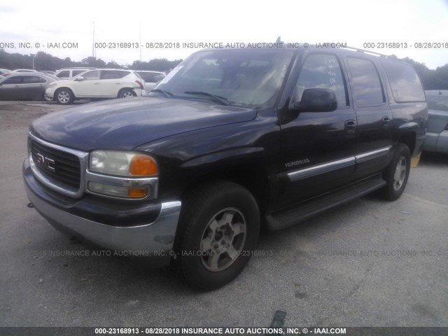 1GKFK16Z46J168697 - 2006 GMC YUKON XL K1500 BLACK photo 2