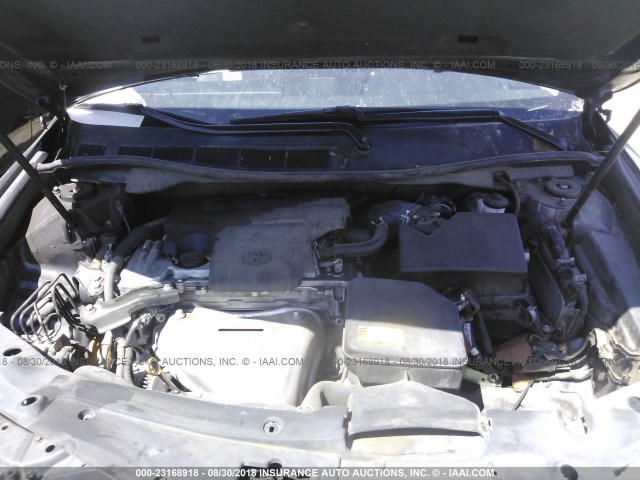 4T4BF1FK3CR214159 - 2012 TOYOTA CAMRY SE/LE/XLE ნაცრისფერი ფოტო 10