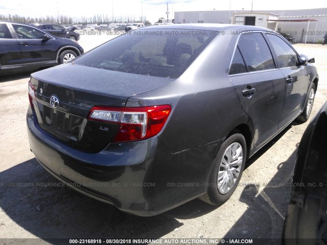 4T4BF1FK3CR214159 - 2012 TOYOTA CAMRY SE/LE/XLE ნაცრისფერი ფოტო 4