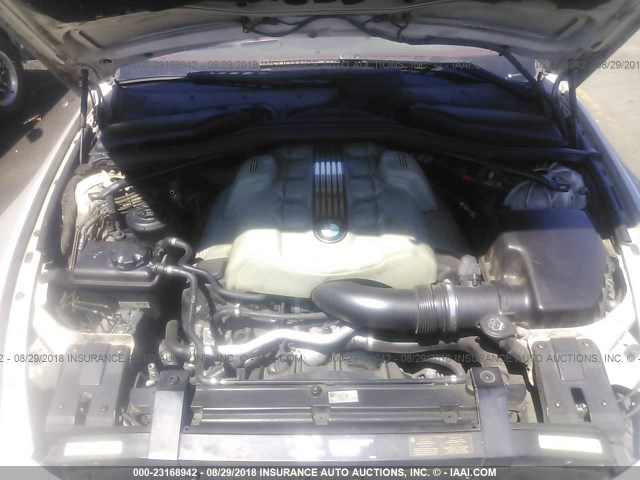 WBAEH73484B190210 - 2004 BMW 645 CI AUTOMATIC Champagne photo 10