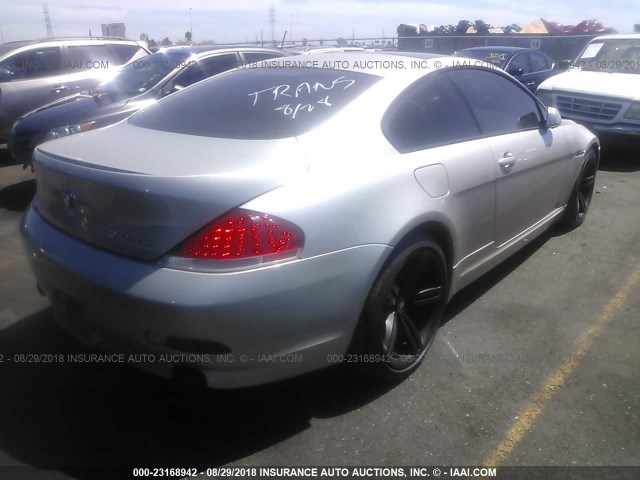 WBAEH73484B190210 - 2004 BMW 645 CI AUTOMATIC Champagne photo 4