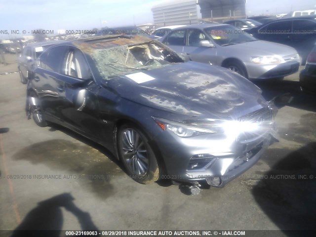 JN1EV7AP2JM354160 - 2018 INFINITI Q50 LUXE/SPORT GRAY photo 1