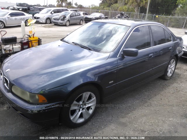 WBADT43413G024699 - 2003 BMW 525 I AUTOMATIC BLUE photo 2