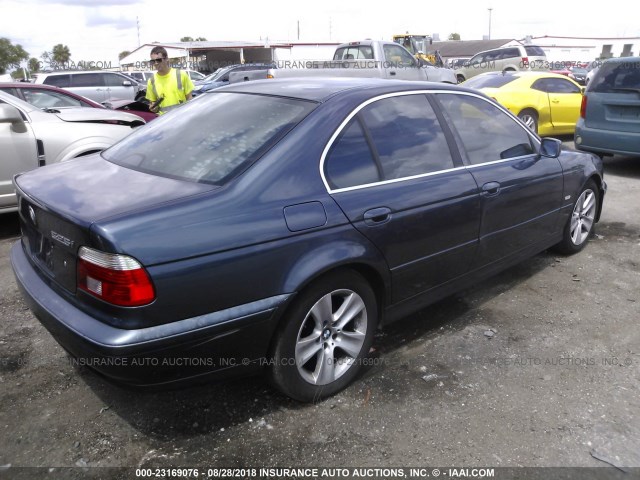 WBADT43413G024699 - 2003 BMW 525 I AUTOMATIC BLUE photo 4
