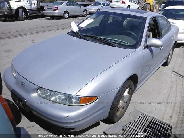 1G3NF52E4YC389634 - 2000 OLDSMOBILE ALERO GLS 银色 照片 2