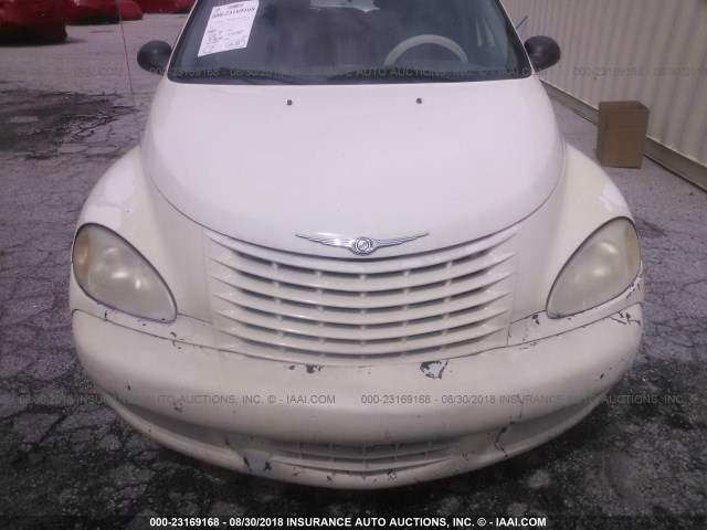 3C4FY58B65T608041 - 2005 CHRYSLER PT CRUISER TOURING WHITE photo 6