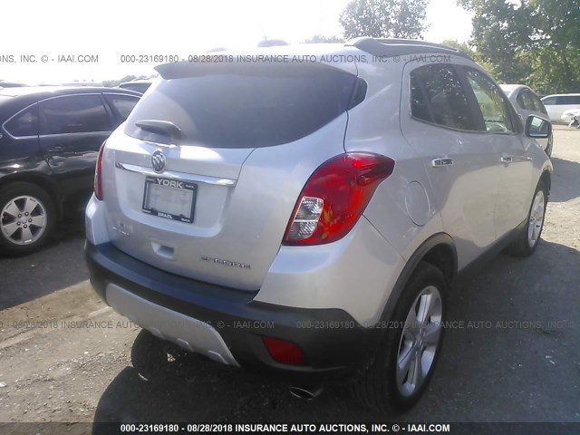 KL4CJBSB5FB075255 - 2015 BUICK ENCORE CONVENIENCE 银色 照片 4