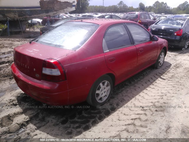 KNAFB1615Y5210387 - 2000 KIA SPECTRA GS/GSX RED photo 4