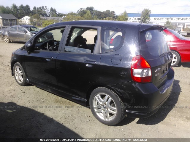 JHMGD38627S028635 - 2007 HONDA FIT S 黑色 照片 3