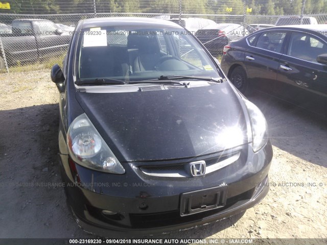 JHMGD38627S028635 - 2007 HONDA FIT S 黑色 照片 6