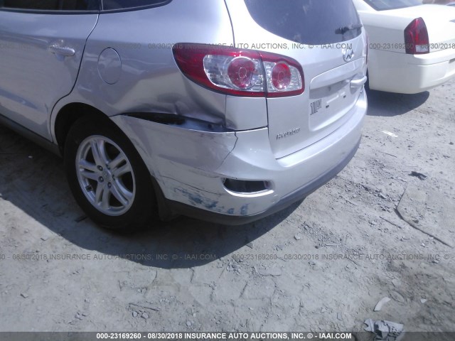 5XYZG3AB6BG079515 - 2011 HYUNDAI SANTA FE GLS SILVER photo 6