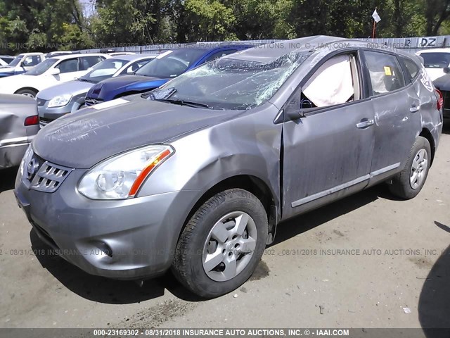 JN8AS5MVXBW681290 - 2011 NISSAN ROGUE S/SV/KROM GRAY photo 2