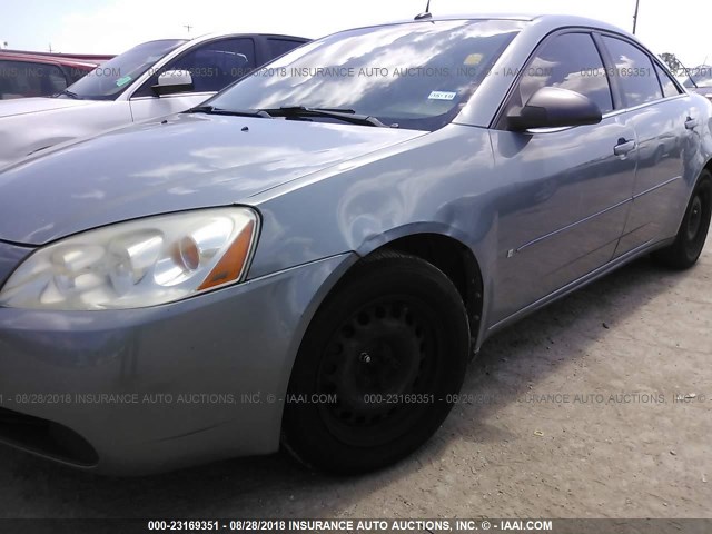1G2ZF57B984243180 - 2008 PONTIAC G6 VALUE LEADER/BASE Light Blue photo 6