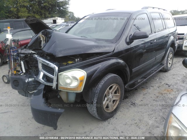 1D4HD38NX6F187782 - 2006 DODGE DURANGO SXT BLACK photo 2