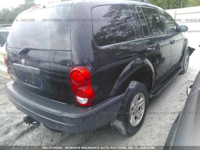 1D4HD38NX6F187782 - 2006 DODGE DURANGO SXT BLACK photo 4